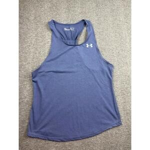 Under Armour Women's Blue Racerback Tank Top Size Small